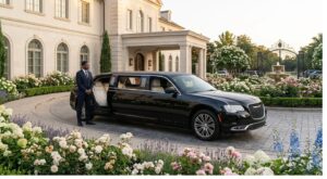 Chrysler 300 stretch limousine for Houston wedding and event service by Elite Town Car Services
