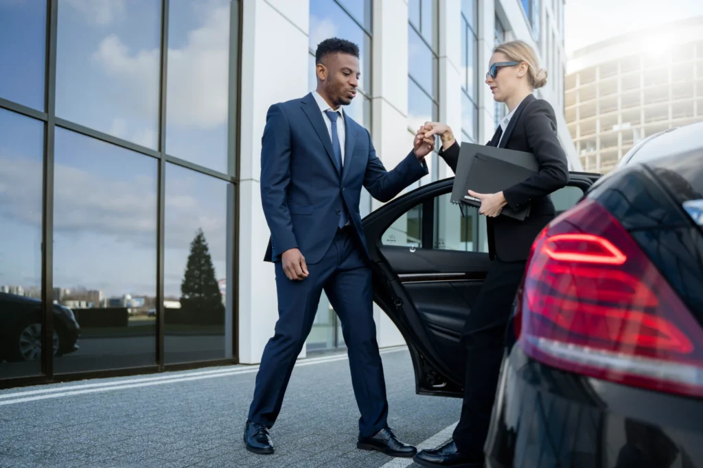 Houston corporate limo services with professional chauffeur for business travel