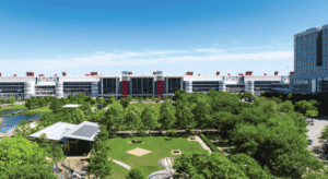 “Downtown Houston business hotels near George R. Brown Convention Center