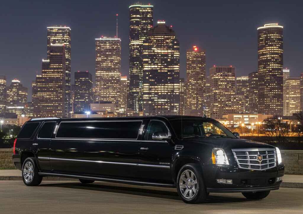 Houston Cadillac Escalade limo and black truck service for luxury travel