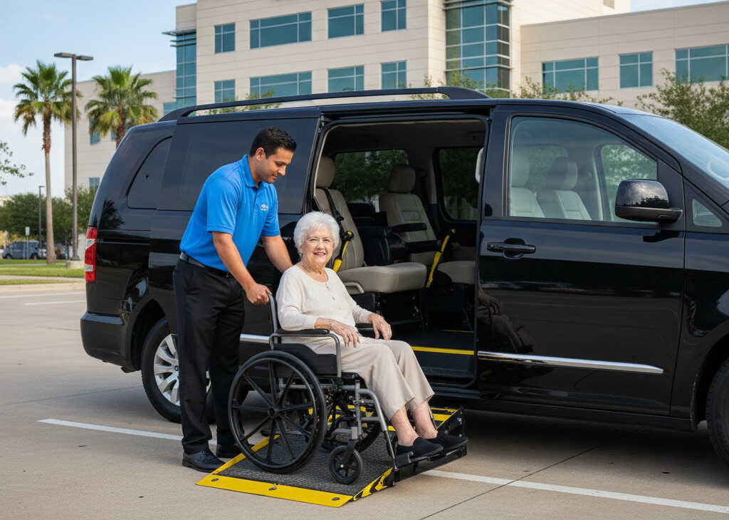 trained wheelchair transport drivers