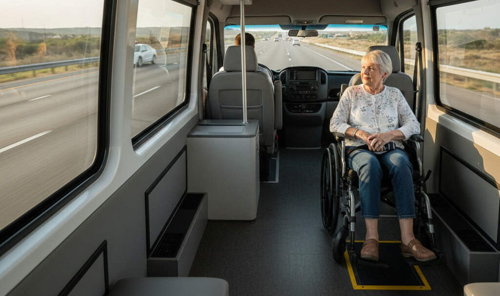 Long-distance wheelchair transportation from Pearland TX in a comfortable ADA-accessible van