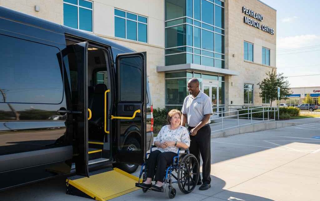 Non-emergency medical wheelchair transportation in Pearland TX for hospital and doctor appointments