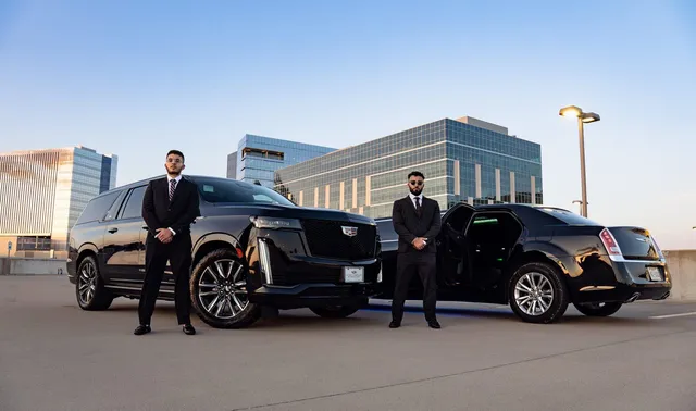 Chauffeur-driven car service in Austin with a luxury black SUV